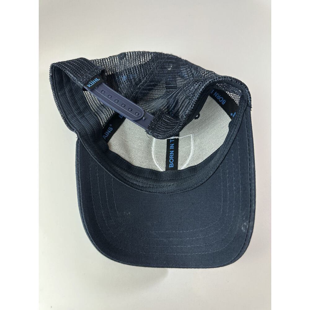 Kuhl Snapback Hat Mesh Back Trucker Blue Logo Adjustable Hiking Fishing Outdoors - Picture 8 of 9